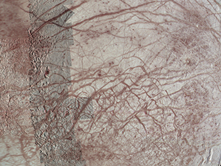 Color composite image of Europa's surface.