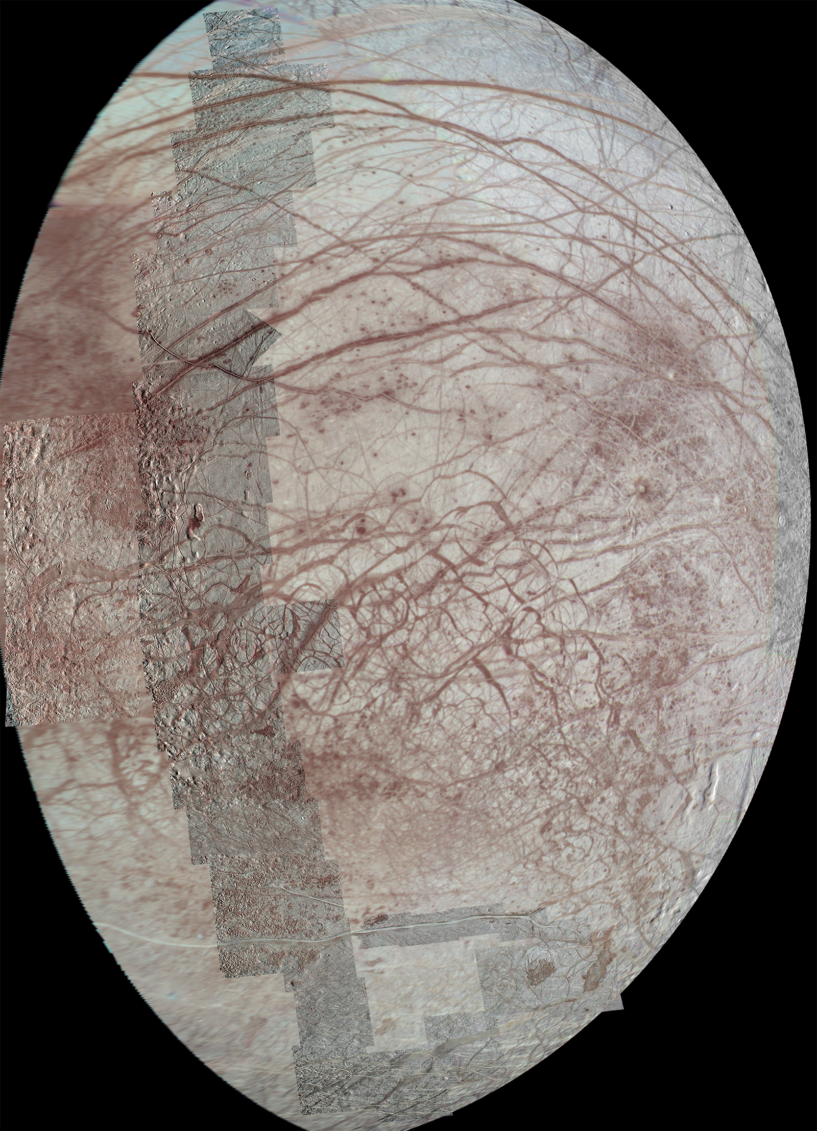 Image of Europa from pole-to-pole.
