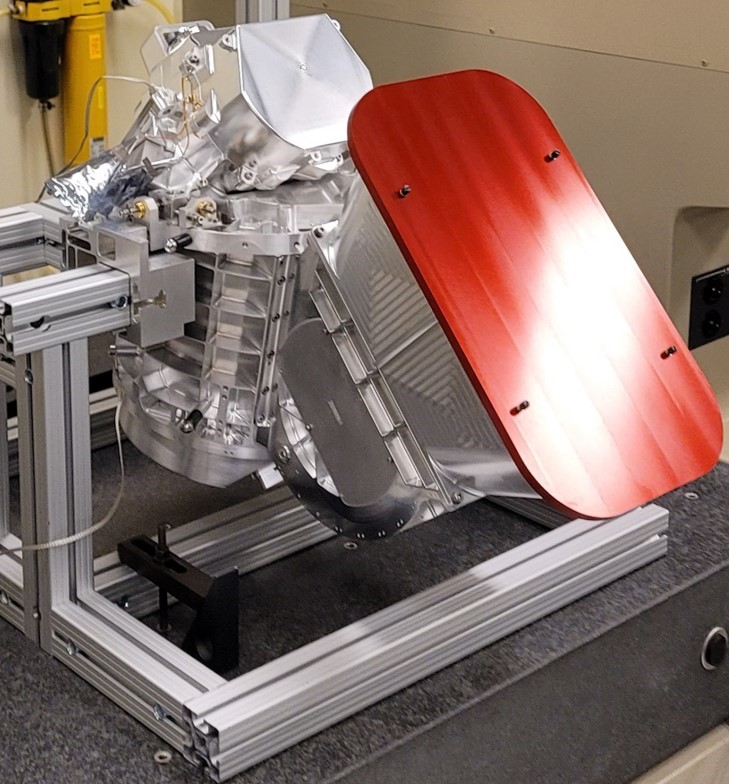 The Mapping Imaging Spectrometer for Europa (MISE), is shown here in the midst of assembly in a clean room at JPL.