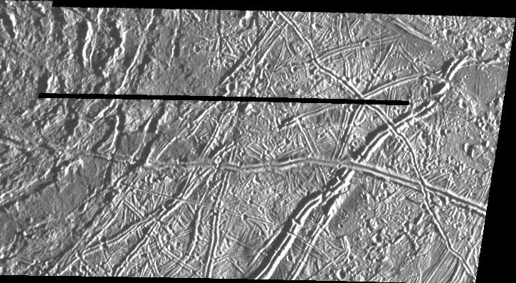 ridges on an icy surface
