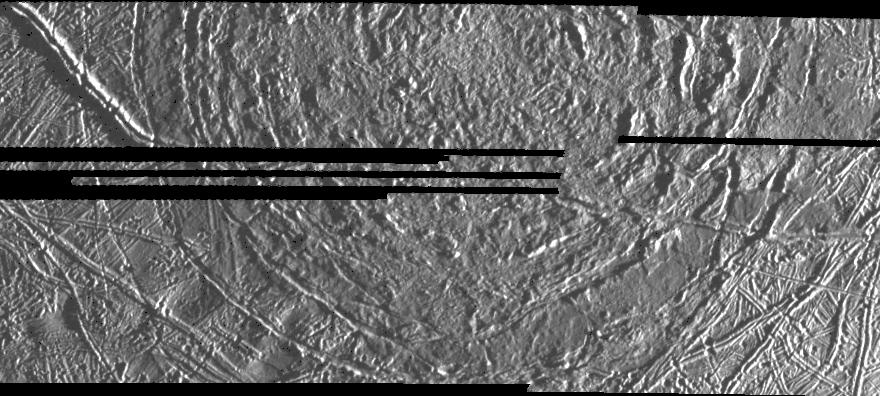 circular pattern on icy surface