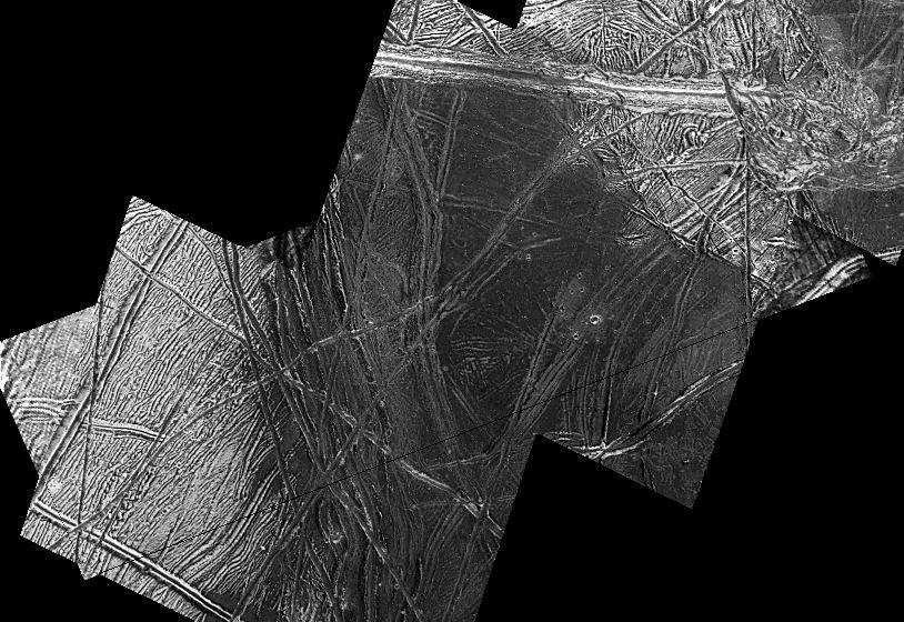 dark and light areas on rough terrain