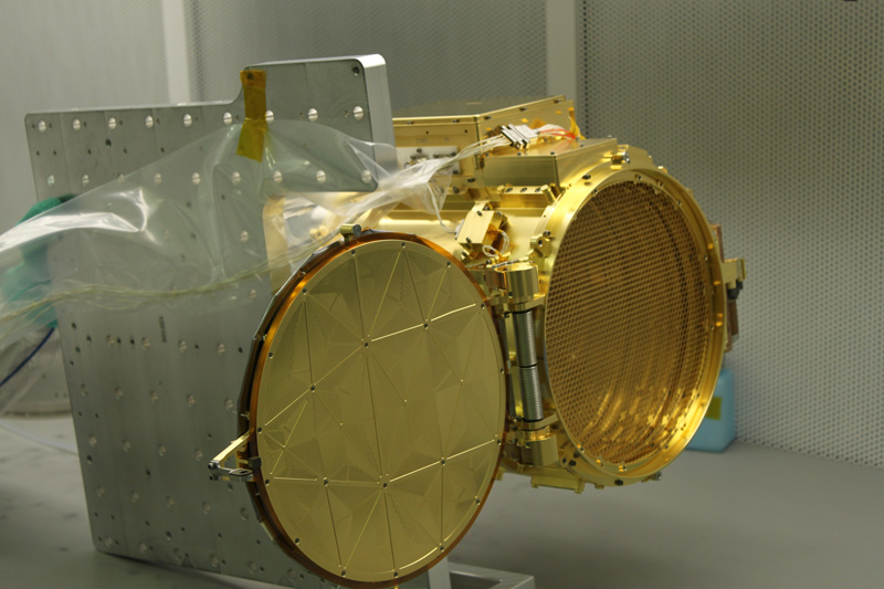 The SUrface Dust Analyser (SUDA) instrument for Europa Clipper, shown during assembly and testing at the Laboratory for Atmospheric and Space Physics, University of Colorado, Boulder.
