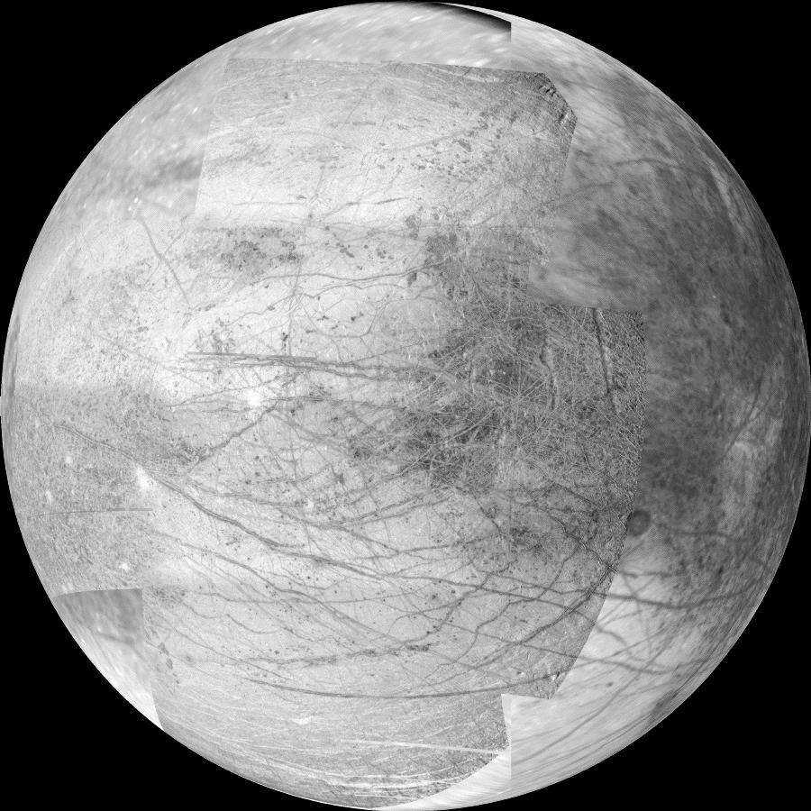 full-disc black and white view of moon