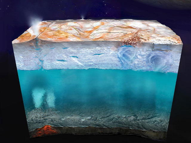 Europa's Mysterious Interior (Artist's Concept)