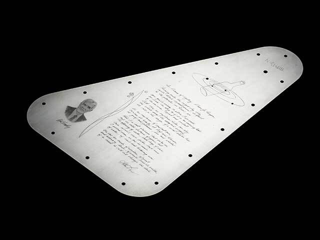 Europa Clipper Vault Plate - Inward-Facing Side